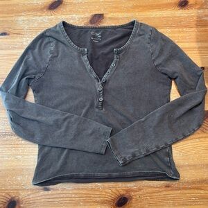 Pacsun 3/4 button up long sleeve shirt